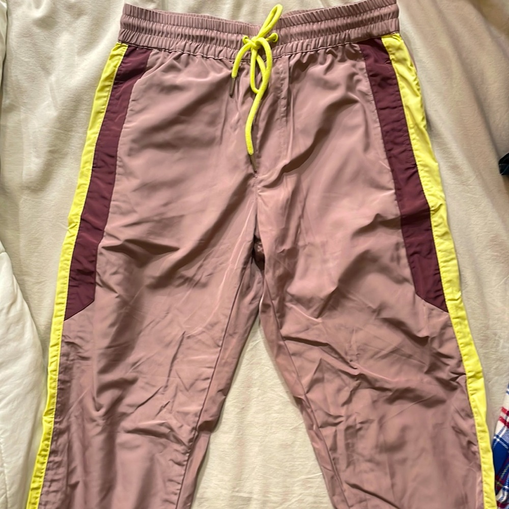 Mauve joggers with drawstring